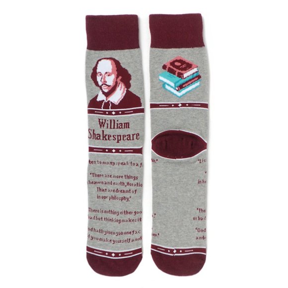 Men's William Shakespeare Novelty Socks - NWT - Picture 1 of 6